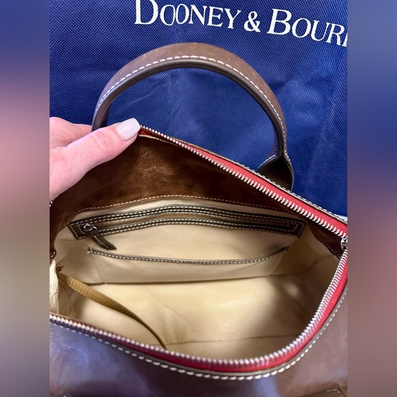 Dooney and Bourke Florentine Toscana Front Pocket Satchel NWT, Elephant color - Picture 9 of 12